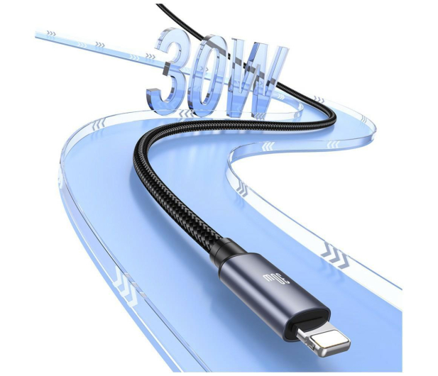 USAMS Kabel U91 30W USB-C do Lightning 1m stalowy - 1569090 - zdjęcie 4